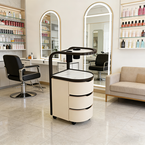 Chariot de Salon Moderne pour l'Organisation des Salons de Beauté, Chariot de Coiffure Mobile de Luxe - Product Image 1