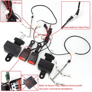 Ceintures <span class=keywords><strong>de</strong></span> <span class=keywords><strong>sécurité</strong></span> universelles à 2 points pour voiture avec capteur <span class=keywords><strong>de</strong></span> pression et alarmes pour boucle, longue durée <span class=keywords><strong>de</strong></span> vie - Product Image 2