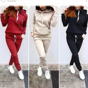 ชุดวอร์มแบบสวมหัวผ้าฟลีซสำหรับเล่นกีฬาของผู้หญิงชุดวอร์มแบบสวมหัวแขนยาวโอเวอร์ไซส์เสื้อครอปมีฮู้ดลำลองฤดูใบไม้ร่วง - Product Image 3