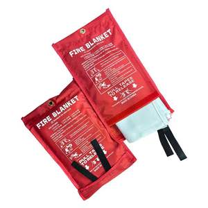 CE EN1869:1997 BS7944 Certified Home Use Fire Insulation <b>Blanket</b> Emergency Fire Fighting Fiberglass 0.4mm <b>Thickness</b> 550C Heat - Product Image 6