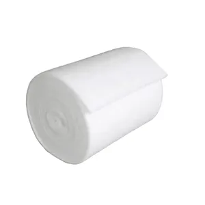 0.3um Micron H13 H14 HEPA F5 Paint Booth Filter Roll Full Adhesive EU5 Merv 9 Ceiling Filter cotton Air Filter Material