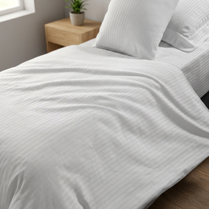 Tissu satiné rayé bio de haute qualité, écologique, imperméable et respirant pour garçons et filles - Product Image 2