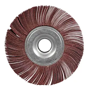 High Density Mini Schleif montiertes OEM Flap Disc Mop Rad mit Sharft Mini Klappen rad