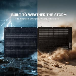 ALLPOWERS <span class=keywords><strong>SOLAX</strong></span> SE100 100W Cargador Solar Plegable Monocristalino de Alta Eficiencia 23%-25% Generador Solar Compatible con 12V/24V IP68 - Product Image 5