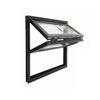 Ventana Plegable Vertical de Estilo Americano Moderno, Personalizada de Fábrica, Insonorizada, de Aluminio y Vidrio Templado, Plegable hacia Arriba, para Bares y Tiendas