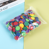Discos de Valor Posicional de 2.5cm, EVA Suave, Impresos, Lavables, Multicolores, para el Aprendizaje de Matemáticas, Directo de Fábrica