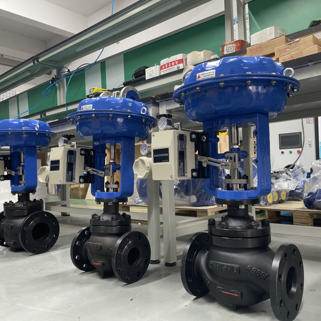 Professional Pneumatic Control Valve with Integrated Flow Meter for Monitoring Actuated Valve