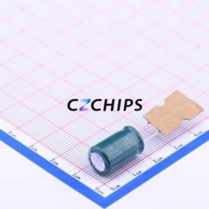 Condensador Electrolítico de Aluminio de Orificio Pasante LB2G100MG160B50CE0, Orificio Pasante, D10xL16mm 10uF 20% 400V 240mA-100kHz - Product Image 2