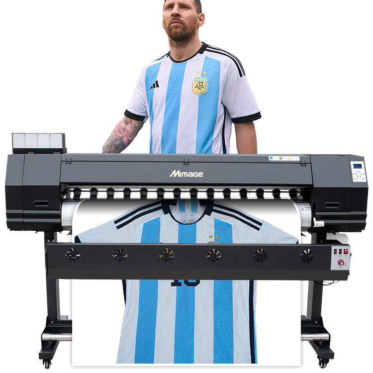 Mimage 1.6m/1.8m 6ft textile dye sublimation printing machine large format eco solvent printer