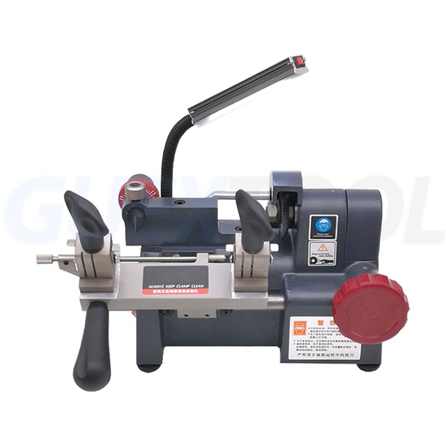 Horizontal Key Copying Machine Manual Feed Key Machine 110mm Spacing Foldable Key Carving Machine with Clamp
