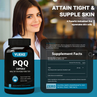 Capsules de PQQ CoQ10 200mg en marque privée OEM ODM pour le soutien énergétique cellulaire, anti-âge, santé cardiaque, complément bien-être pour adultes