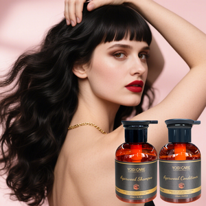 Livraison rapide parfum de luxe sans sulfate bois d'agar hydratant réparateur shampooing à base de plantes ensemble de revitalisant - Product Image 1