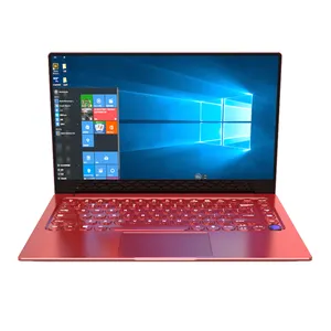 ขายส่งราคาที่ดีที่สุดคอมพิวเตอร์ในแล็ปท็อป14.1นิ้วสีแดง Dual Core Dual Thread I-Ntel 3867U การศึกษาคอมพิวเตอร์โน๊ตบุ๊ค