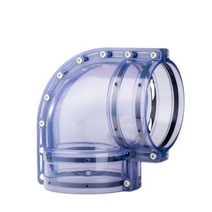 Coudes en PVC transparent haute pression <span class=keywords><strong>Sankai</strong></span> norme ANSI 2 "3" 4 "6" 90 degrés Double pièce raccords de tuyauterie Upvc quantité minimale de commande 1 pièce - Product Image 4