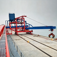 Grue portuaire mobile continue pour déchargement et chargement de conteneurs, grue portique et déchargeur radial rotatif télescopique pour navires