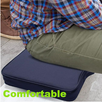 Coussin de siège imperméable en mousse EPE Oxford rembourré avec sangle d'épaule et poches de rangement, portable, 2 pièces, pour le sport, le camping, la plage