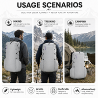Sac de voyage à enroulement personnalisé 38L, léger et ergonomique, pour la randonnée et les sports de plein air