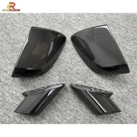 Couvercle de rétroviseur en fibre de carbone sec de remplacement pour Lambo Huracan LP580 LP610 2014-2018 Coque de rétroviseur externe Pièces détachées automobiles