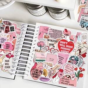 Pegatinas inspiradoras de grafiti en inglés, 50 unidades, impermeables de PVC, DIY, con la frase 'No Internal Strife', para portátiles, oficinas y material escolar - Product Image 6