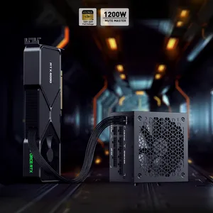 PCIe 5.0 pc güç kaynağı 1200W/1000W yerli atx bilgisayar tam modül siyah düz altın 3090ti/40 serisi ekran kartı gpu psu