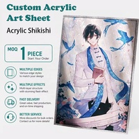 Planche Shikishi en Acrylique Personnalisée Style Anime, Décoration de Collection Artistique de Personnages de Dessins Animés Découpés au Laser, Marchandise