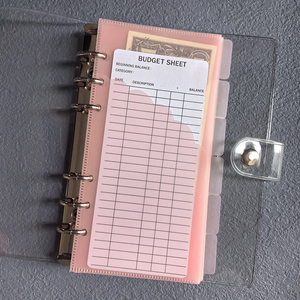 Nuovo Design Impermeabile Portasoldi con Bordo a Conchiglia Libro per Budget delle Spese Busta Portacontanti a Doppia Tasca - Product Image 1