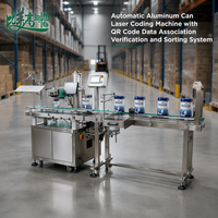 Équipement intelligent de codage laser pour canettes en aluminium avec vérification du code d'association des données et tri automatique des produits