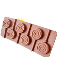 Hochwertige DIY Lutscher form 6 Stück Donut Schokolade DIY Lutscher Hard Candy Stick Einweg-Plattenspieler für Kinder