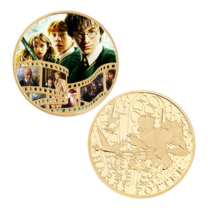 เหรียญที่ระลึกพิมพ์ลายตัวอักษรเคลือบทอง 24K ดีไซน์ใหม่ 5 แบบ ธีมภาพยนตร์อเมริกัน พอร์เตอร์ ขายส่ง - Product Image 5