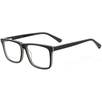 Elan Optical RD26121 Monture de lunettes rectangulaire classique en gros, monture intégrale unisexe en acétate, lunettes optiques, approvisionnement direct usine
