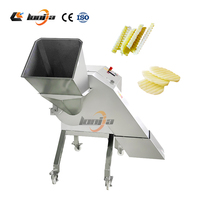 Automatische 800kg/uur groente- en fruitsnijmachine met motor voor bakkerijen en meelfabrieken, friet snijmachine