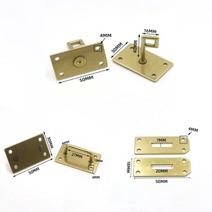 Chất lượng cao sang trọng Túi hành lý Khóa Phụ Kiện rắn brass lần lượt Twist Khóa nhiệm vụ nặng nề và mạnh mẽ Brass phần cứng - Product Image 3