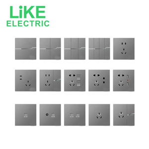 Factory Hot Selling Universal 1 Gang 6 Pin <strong>Socket</strong> Low Price 1 Gang 8 Pin <strong>Socket</strong> Wall Light <strong>Switch</strong> - Product Image 3