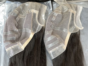 Perruques médicales pour femmes, 100% cheveux humains, perruque complète en PU, perruque médicale, fournitures de fabrication de perruques médicales pour l'<span class=keywords><strong>alopécie</strong></span> - Product Image 4