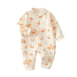 Combinaison thermique pour bébé, en coton rembourré, épaisse, pyjama d'automne et d'hiver, vêtements écologiques pour nouveau-nés - Product Image 5