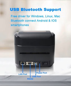 대형 용지통 NORGEE 4x6 감열 프린터 Bis 인증 감열 라벨 프린터 배송 라벨 USPS FedEx UPS 스톡 USB용 - Product Image 4