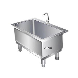 Évier de laboratoire commercial en acier inoxydable de haute qualité, table de travail professionnelle, évier de table pour aliments - Product Image 5