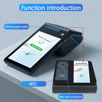 Solution de paiement POS tout-en-un à reconnaissance veineuse palmaire avec processeur Octa-Core pour camions de restauration et système de point de vente pour petites entreprises