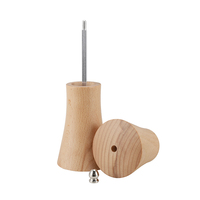 Ensemble moulin à sel et poivre commercial en bois de hêtre, moulin à poivre en céramique avec bouteille en verre pour cuisine et restaurant (vente en gros)