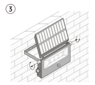 LED Solar Light 850lm IP65 Waterproof Outdoor PIR Motion Sensor Solar Wall Light