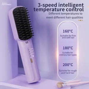 New Style Unplugged Wireless Hair Straightener Curler USB Recharge Cordless Mini Hair Straightener For Home/Travel Use