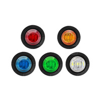 Mini boyutu yuvarlak 3 LED araba yan lamba ışığı yeni kamyon römork kamyon fren dur & kamyon ve römork için kuyruk işık çevirin