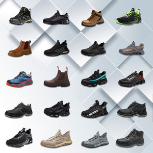 Calzado DE SEGURIDAD JIANKUN SBP CE + ASTM de Moda Calzado de Seguridad tejido volador transpirable suelas EVA + TPR zapatos de seguridad con punta de hierro/acero - Product Image 3