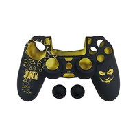 Coque de protection en silicone pour manette PS4, résistante aux rayures, avec protection pour les joysticks, compatible avec la manette PS4