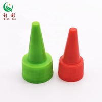 Bouchon souple en plastique à visser de haute qualité, vente directe usine, pour bouteille, avec buse pointue pratique et fonction de pression