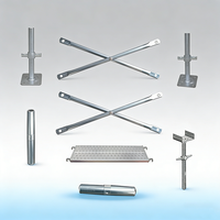 Andamio Plegable de Acero Galvanizado de Alta Resistencia, Capacidad de Carga de 800 kg, 5 Años de Garantía, Construcción de Hoteles