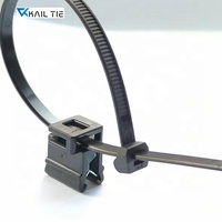 Clip de câble de bord en plastique pour montage de panneau solaire Pv Edge Clips de câble solaire