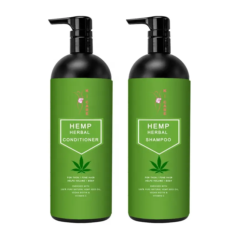 HEMP Hair Shampoo & Conditioner Set Teebaum & Kamille für trocken geschädigtes und farb behandeltes Haar Feuchtigkeit spendende Erweichung OEM