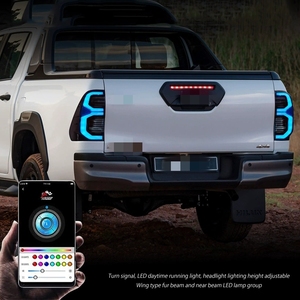 ระบบไฟรถกระบะ LED ไฟท้ายรถแข่งแบบไหลหลากสีเหมาะสำหรับรถกระบะไฮลักซ์รีโว่2015-2024 - Product Image 3