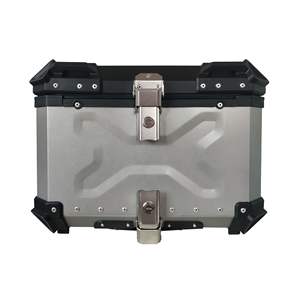 Boîte de rangement/valise arrière rétro en alliage d'aluminium pour moto tout-terrain, sacoche de jambe, alarme de moto – Vente directe usine - Product Image 3